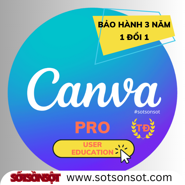 Canva Pro trọn đời user edu Canva Pro trọn đời user